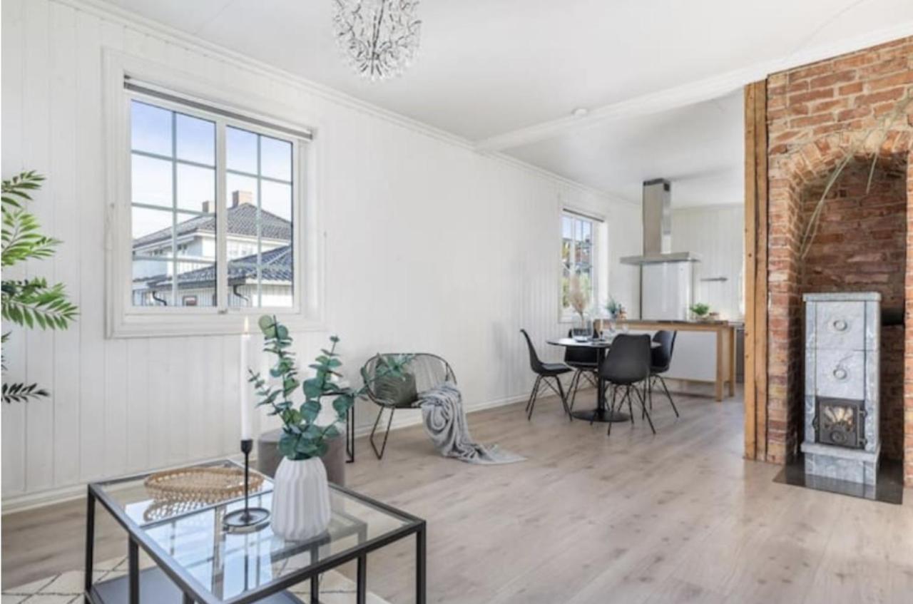 Lys Og Sentral Leilighet Med Terrasse Og Hage Apartment Lillehammer Exterior photo